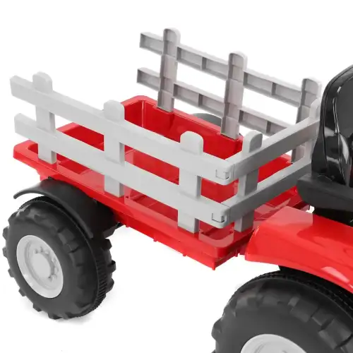 Trator Eléctrico com Atrelado Vermelho